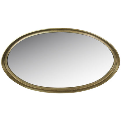 HomeRoots Gold Framed Oval Mirror