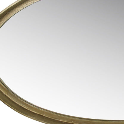 HomeRoots Gold Framed Oval Mirror