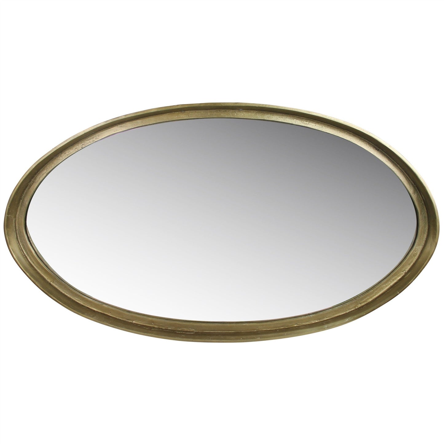 HomeRoots Gold Framed Oval Mirror