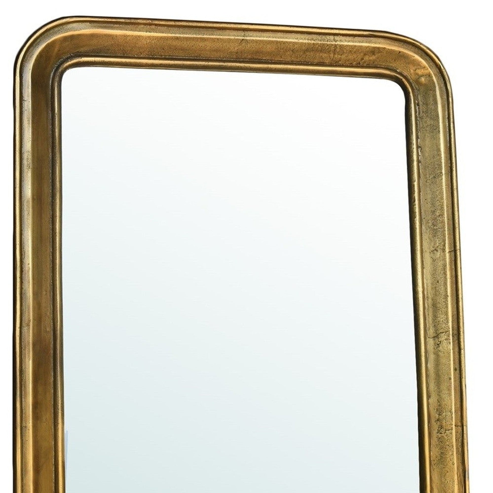 HomeRoots Gold Framed Rectangular Mirror