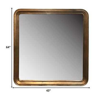 HomeRoots Gold Framed Square Mirror