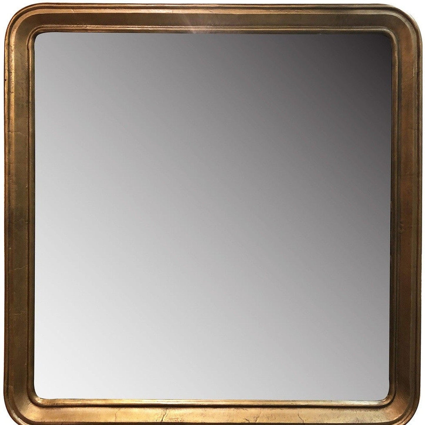 HomeRoots Gold Framed Square Mirror