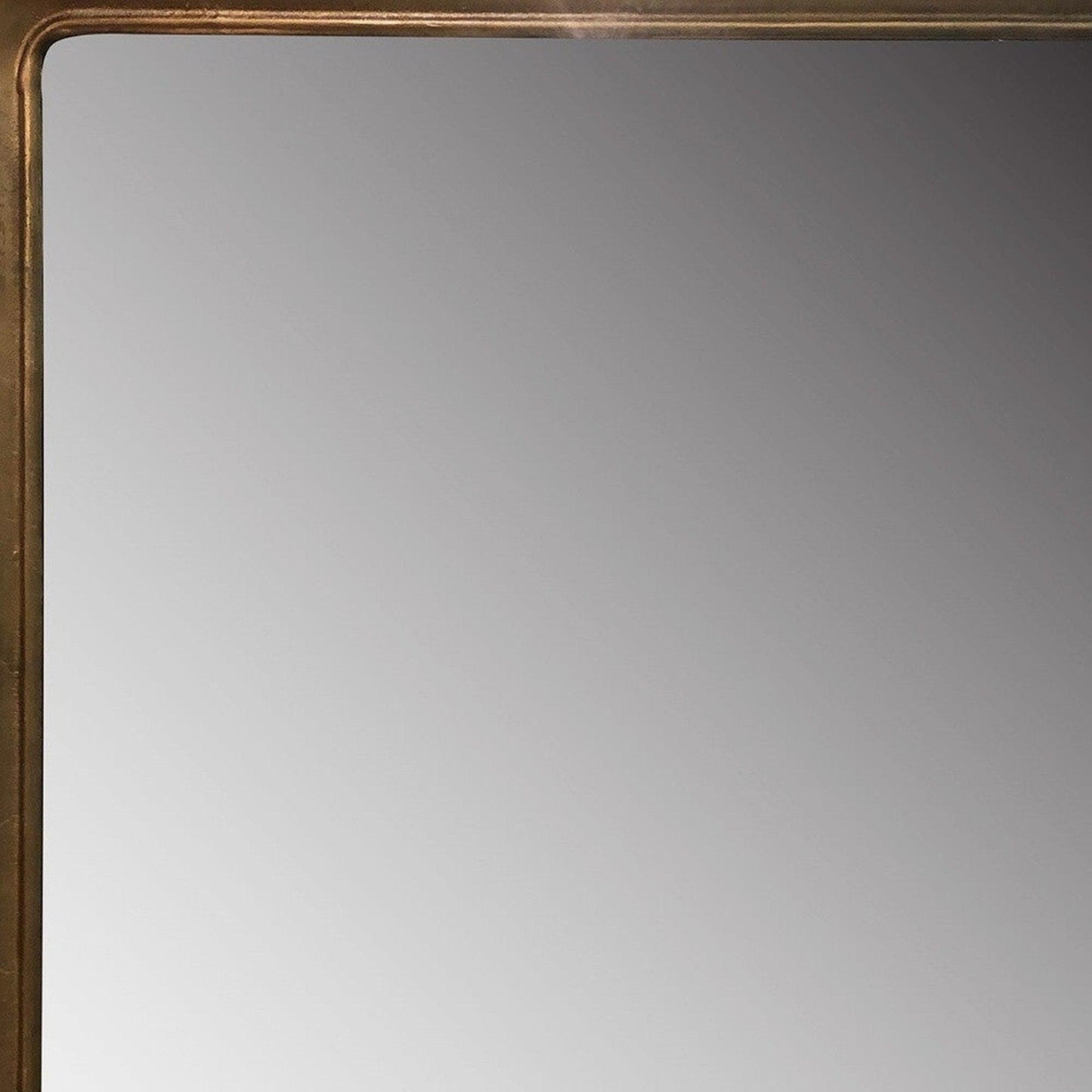 HomeRoots Gold Framed Square Mirror