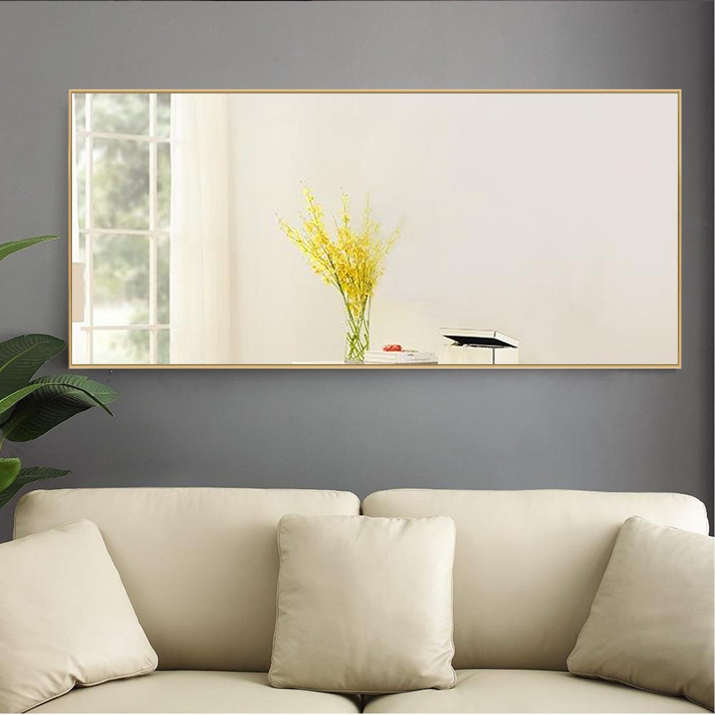 HomeRoots Gold Framed Wall Mirror