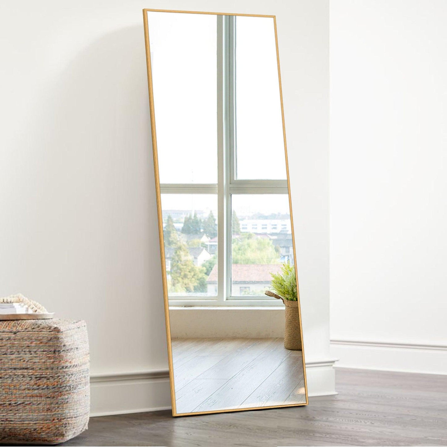 HomeRoots Gold Full Length Mirror