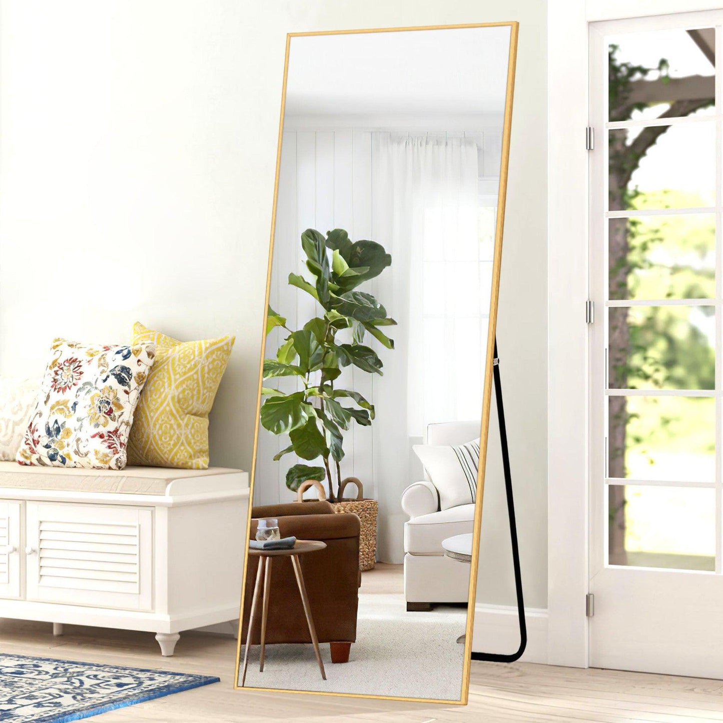 HomeRoots Gold Full Length Mirror