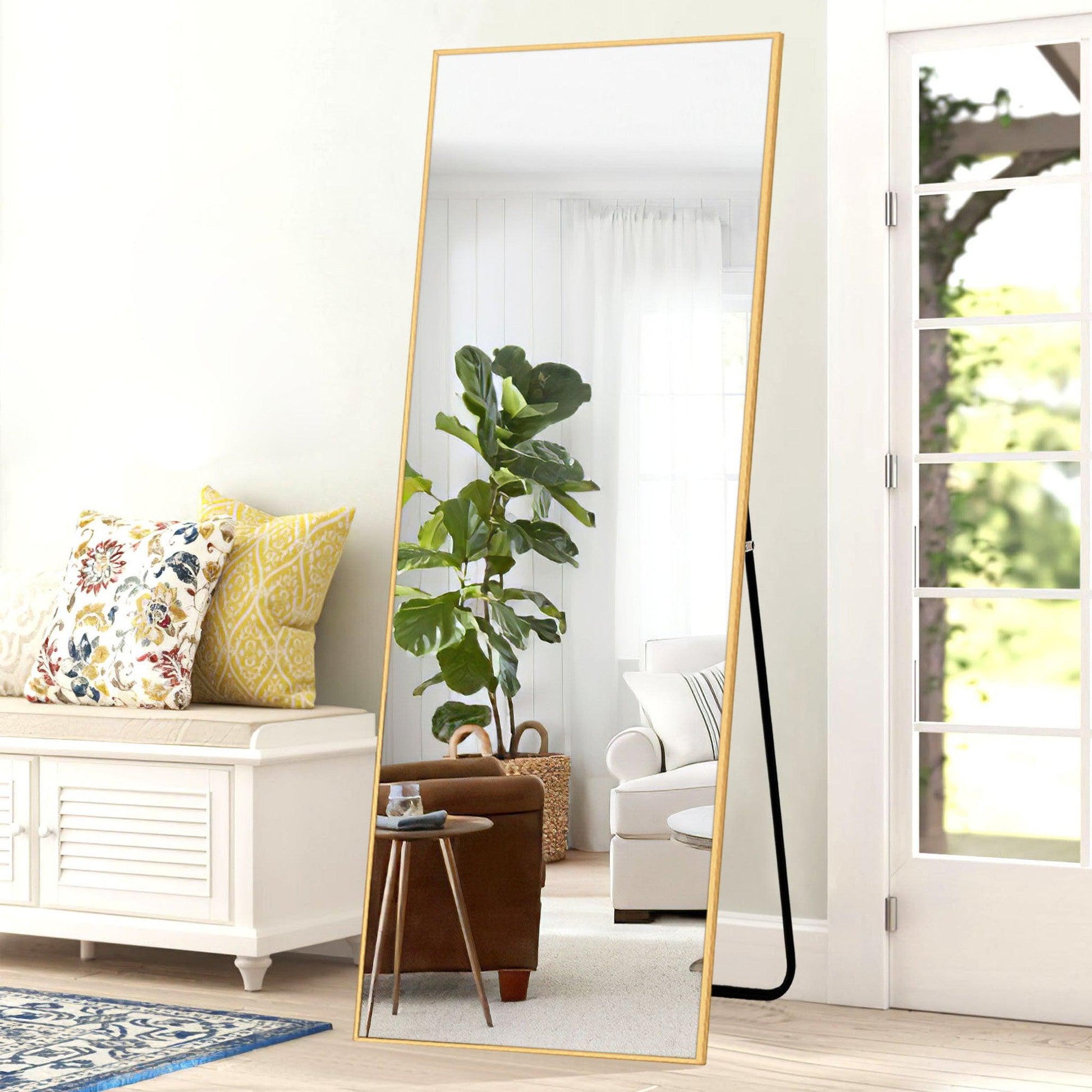 HomeRoots Gold Full Length Mirror