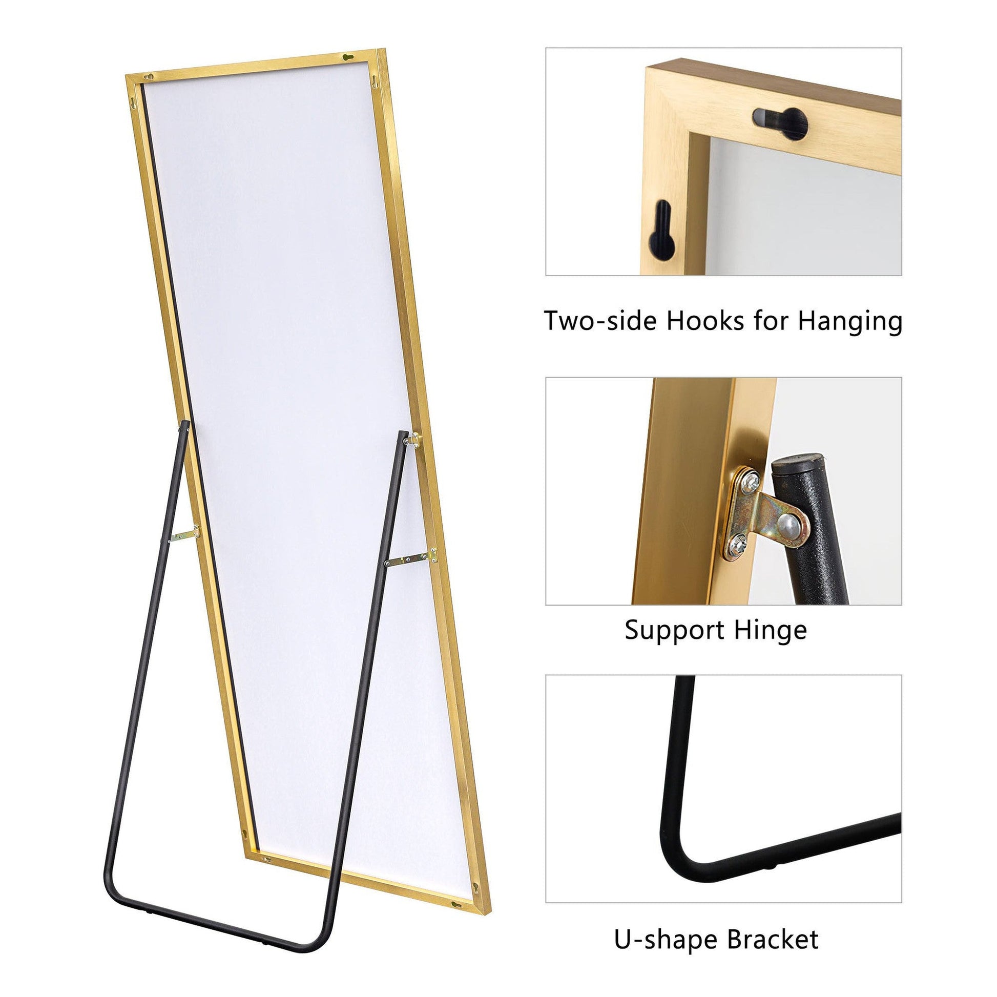 HomeRoots Gold Full Length Mirror