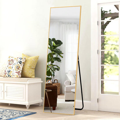 HomeRoots Gold Full Length Standing Mirror