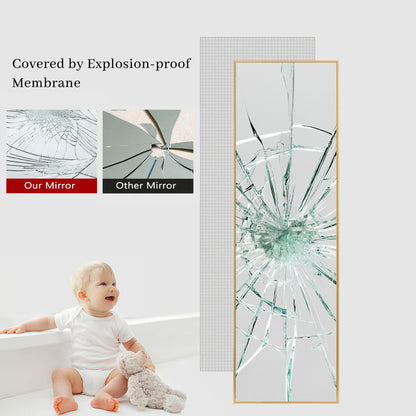 HomeRoots Gold Full Length Standing Mirror