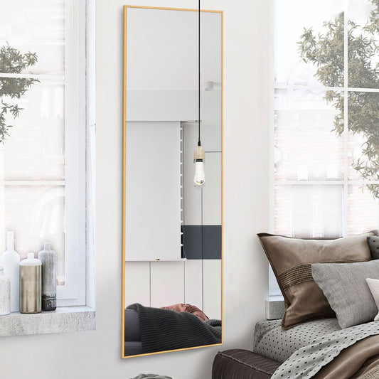 HomeRoots Gold Full Length Standing Mirror