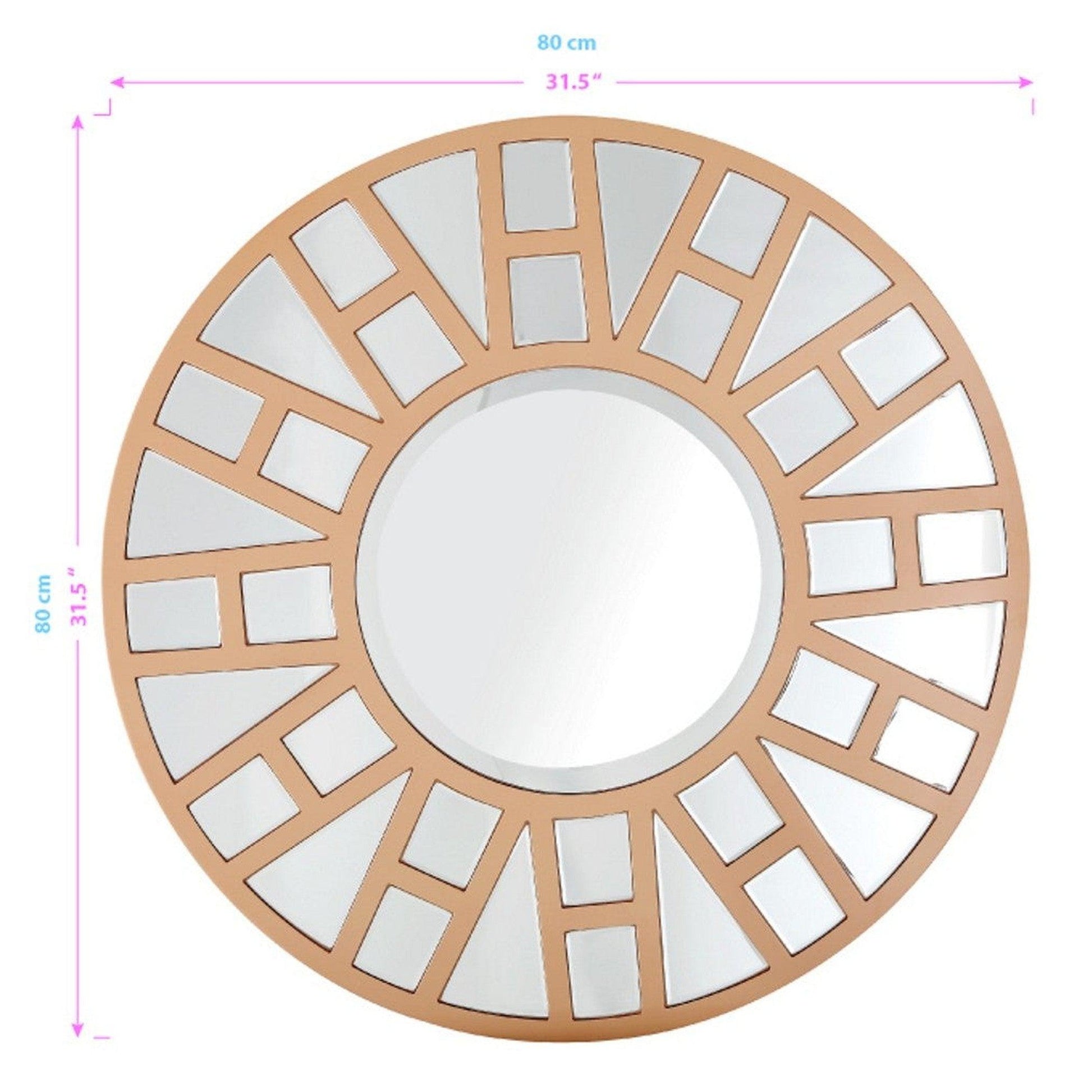 HomeRoots Gold Geometric Mirror