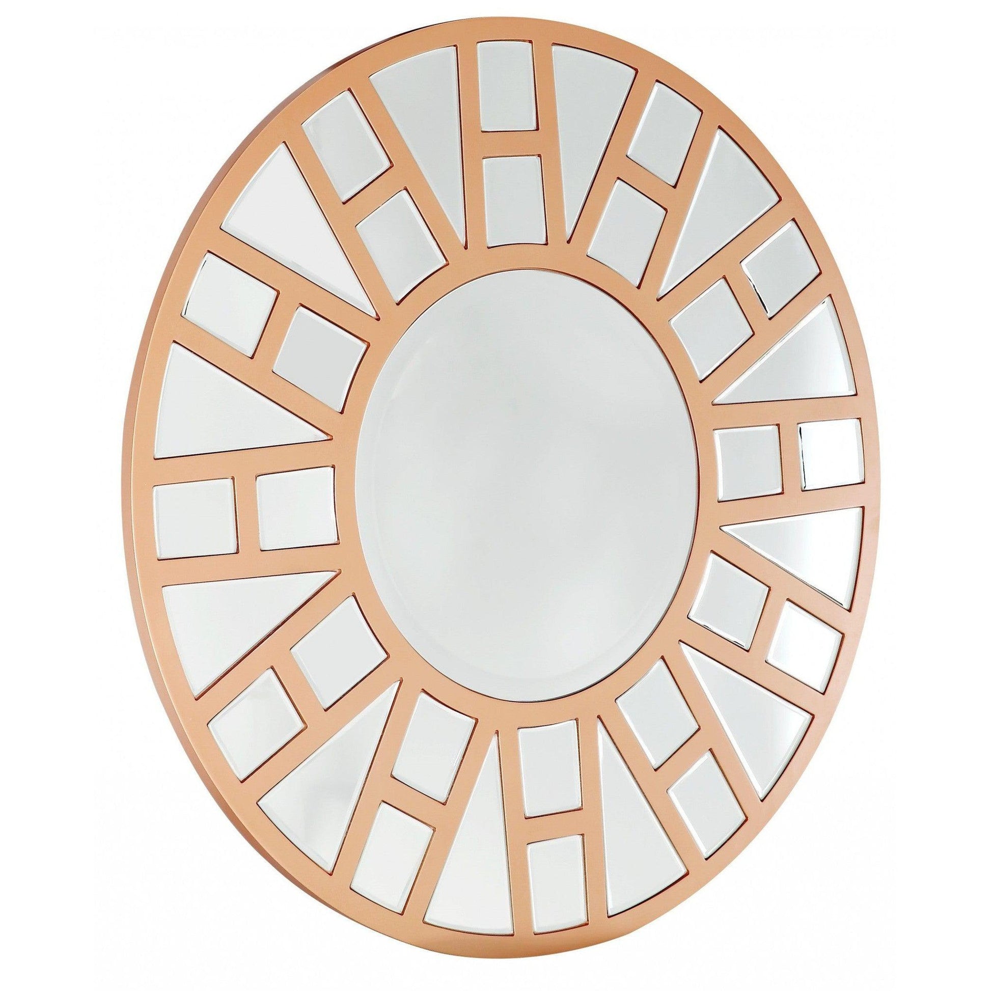 HomeRoots Gold Geometric Mirror