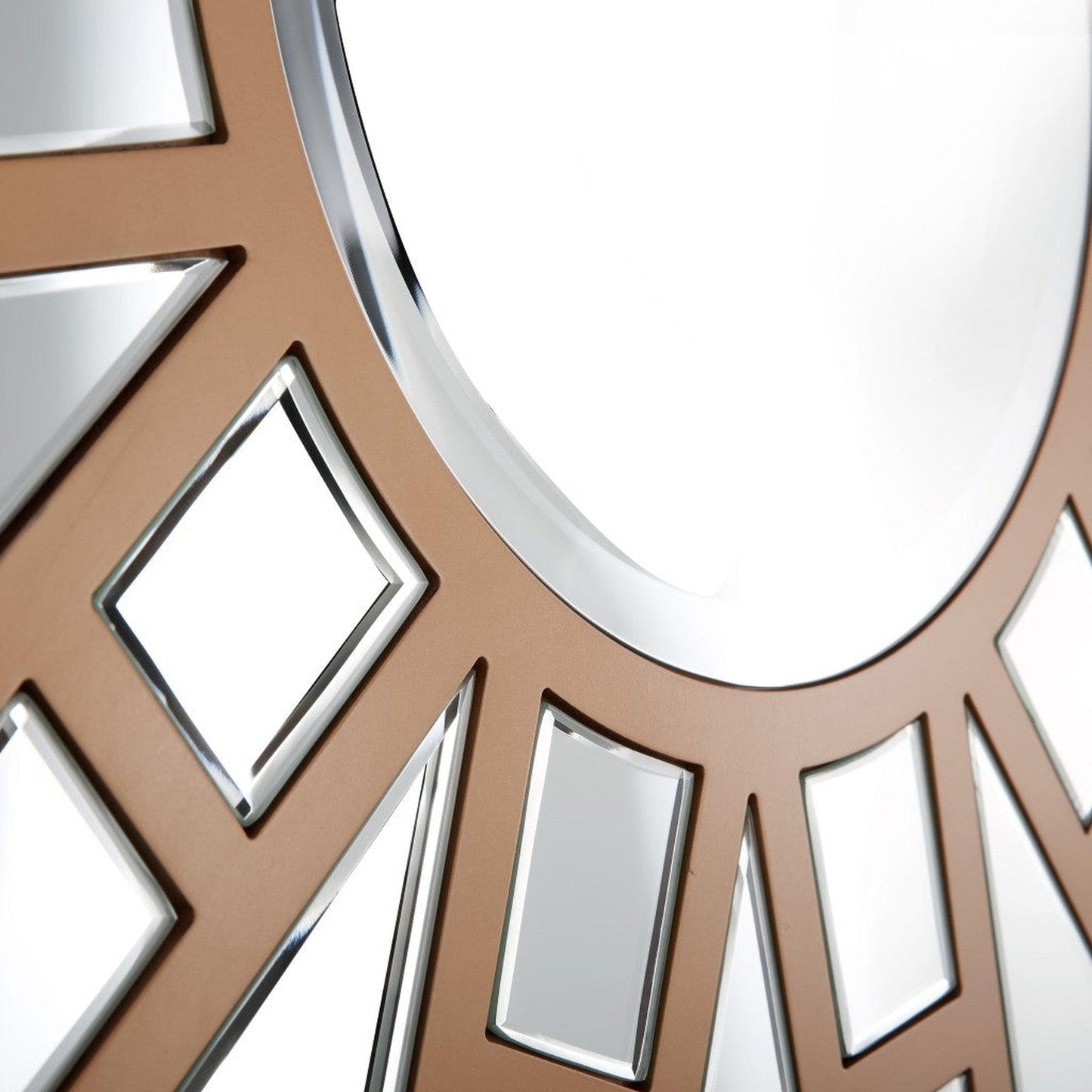 HomeRoots Gold Geometric Mirror