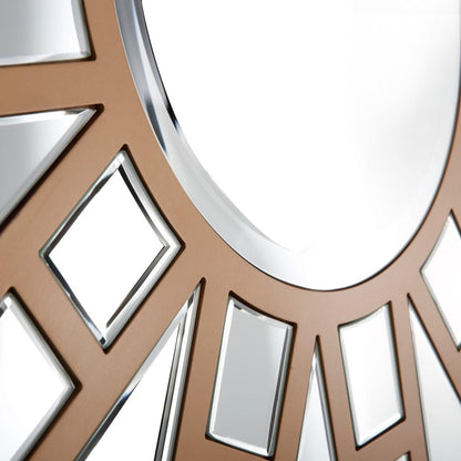 HomeRoots Gold Geometric Mirror