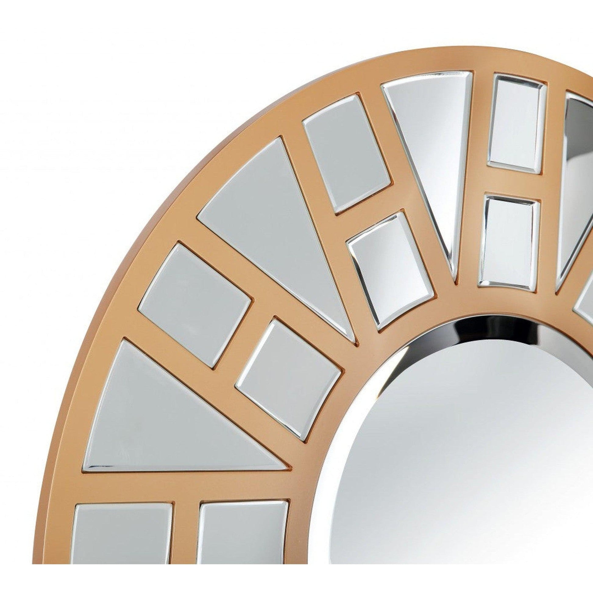 HomeRoots Gold Geometric Mirror
