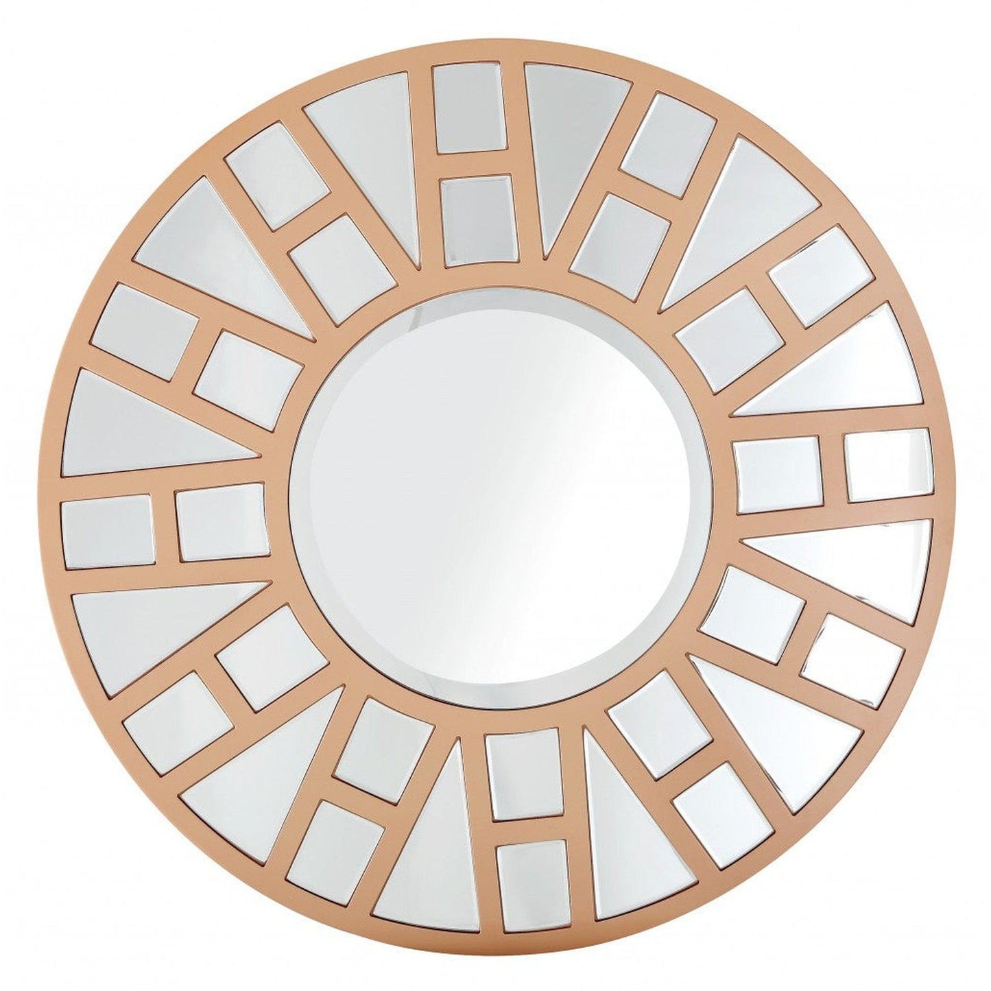 HomeRoots Gold Geometric Mirror
