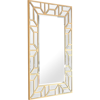 HomeRoots Gold Geometric Wall Mirror