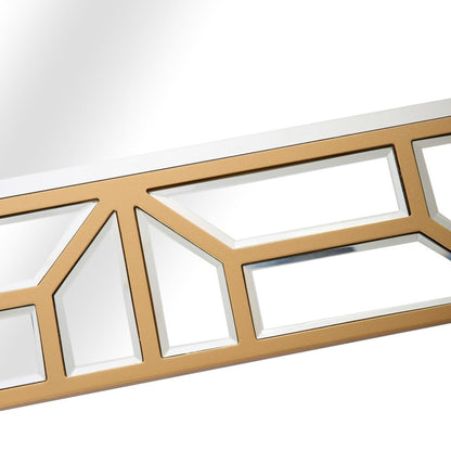 HomeRoots Gold Geometric Wall Mirror