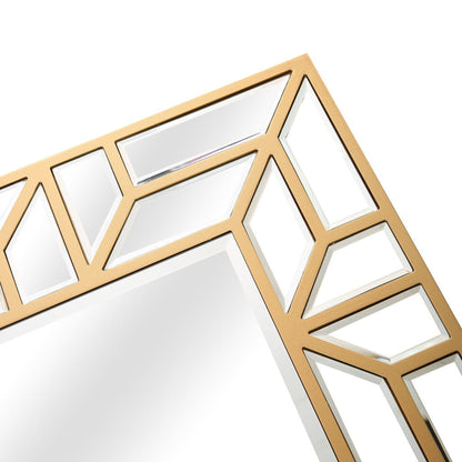 HomeRoots Gold Geometric Wall Mirror