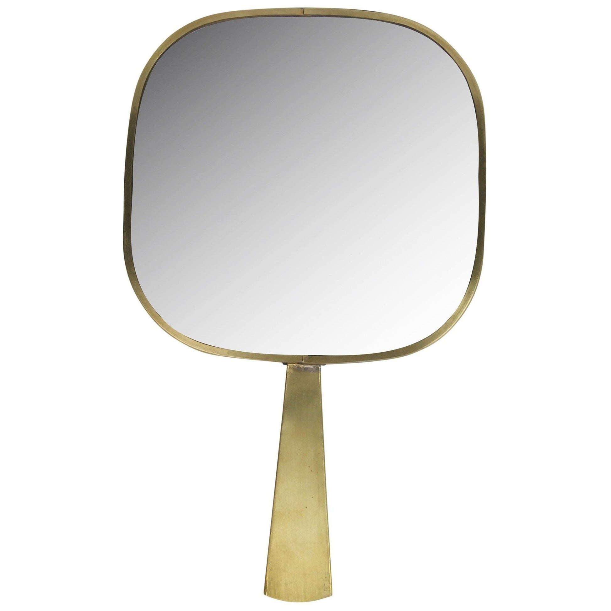 HomeRoots Gold Greek Key Hand Mirror