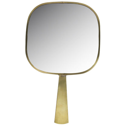 HomeRoots Gold Greek Key Hand Mirror