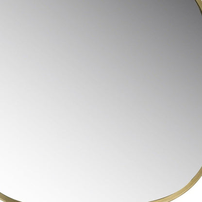 HomeRoots Gold Greek Key Hand Mirror