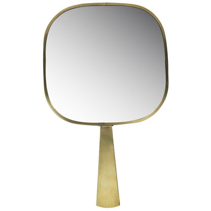 HomeRoots Gold Greek Key Hand Mirror