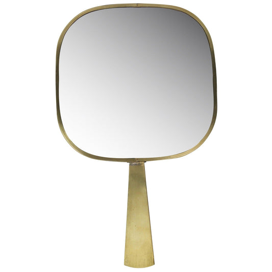 HomeRoots Gold Greek Key Hand Mirror