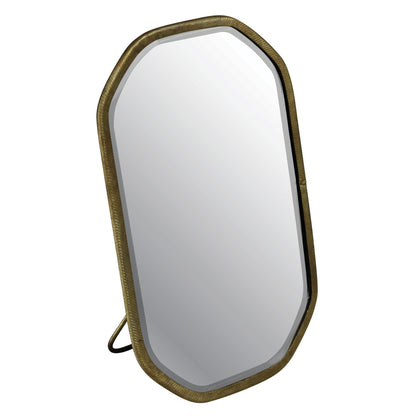 HomeRoots Gold Metal Octagonal Vanity Mirror