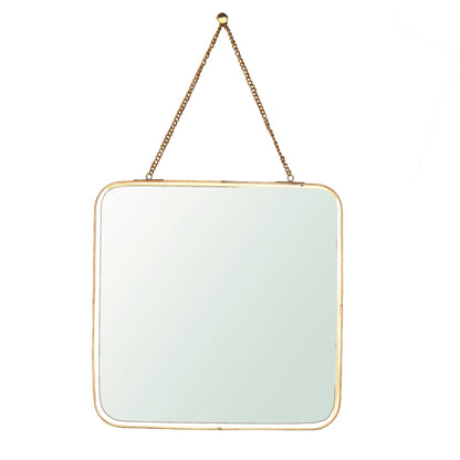 HomeRoots Gold Metal Square Wall Mirror