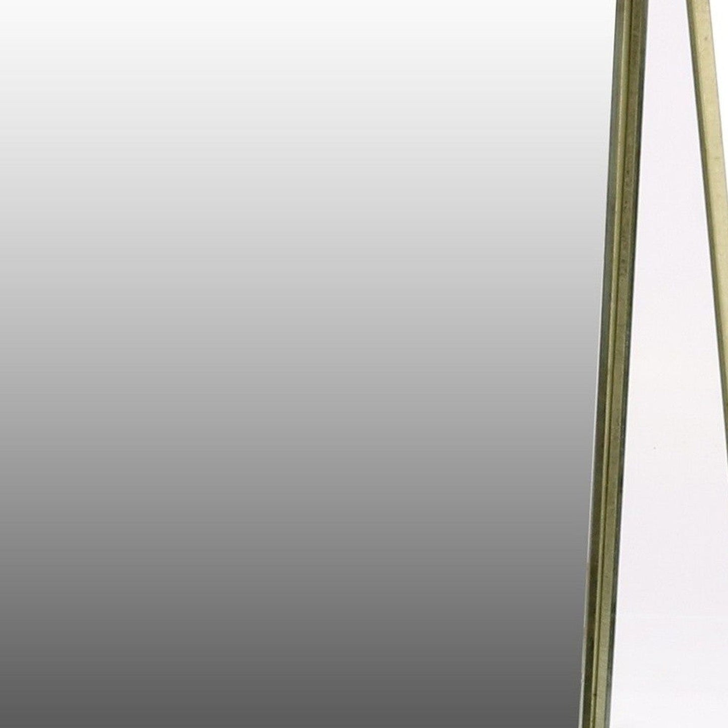 HomeRoots Gold Metal Vanity Mirror with Shelf