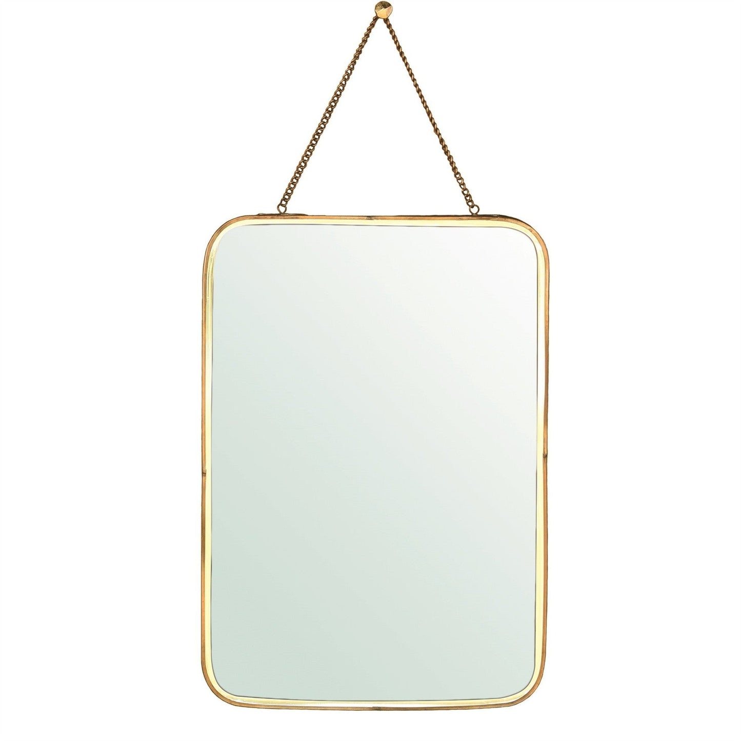 HomeRoots Gold Metal Vertical Wall Mirror