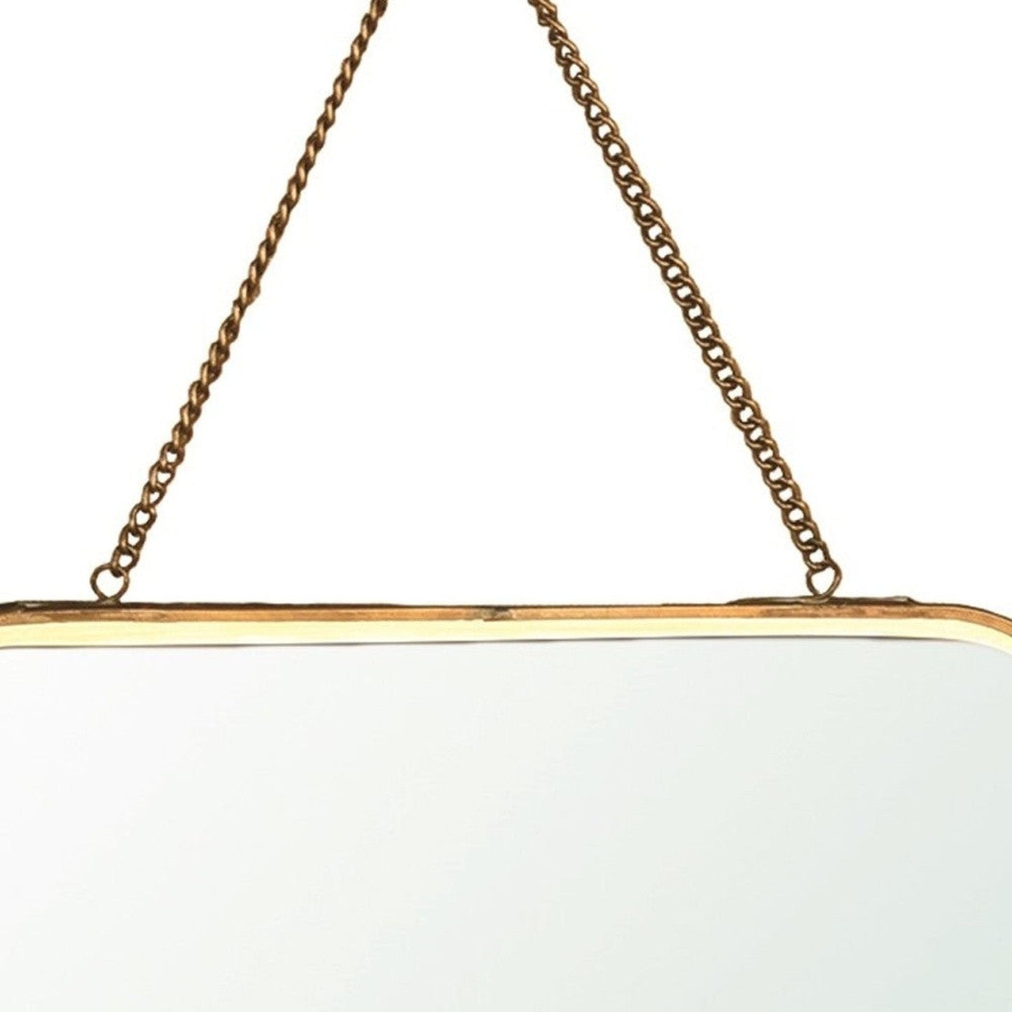 HomeRoots Gold Metal Vertical Wall Mirror