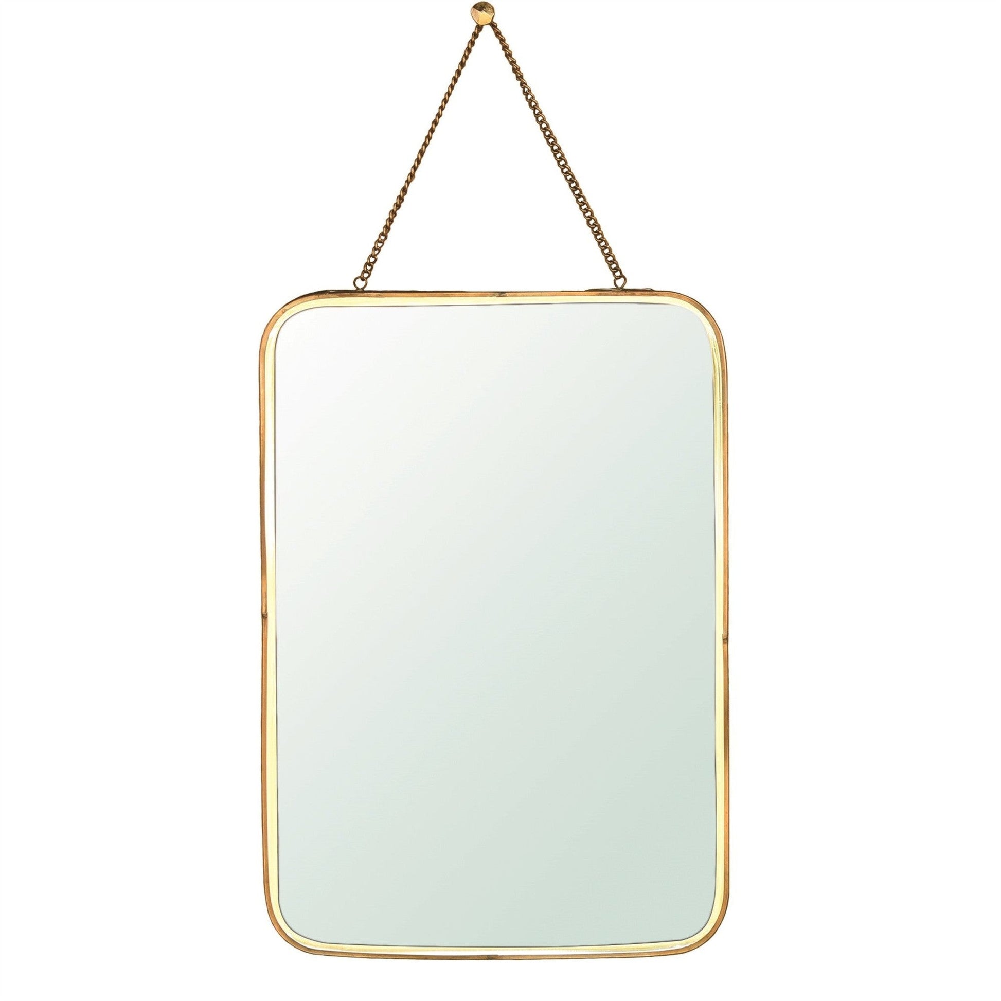 HomeRoots Gold Metal Vertical Wall Mirror