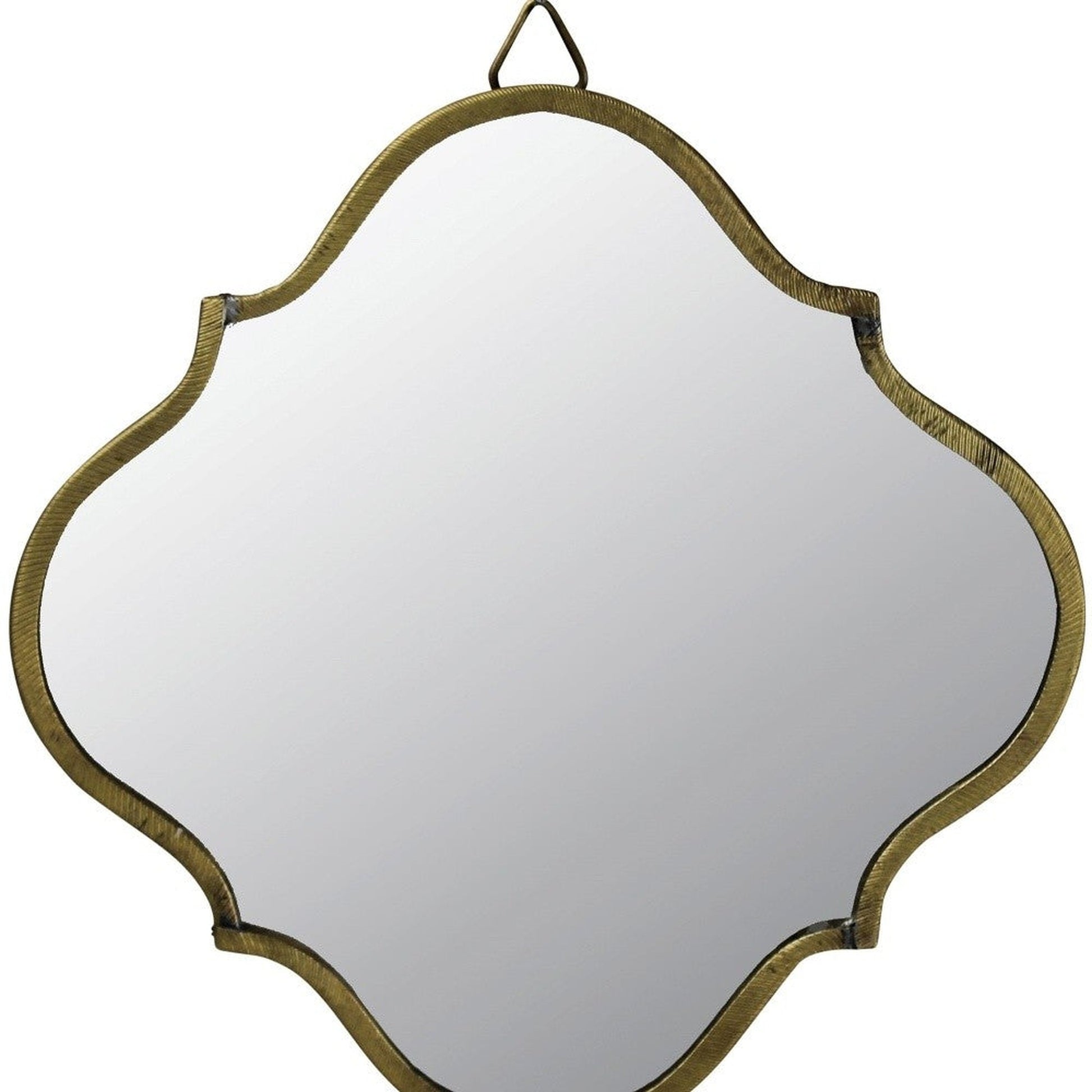 HomeRoots Gold Motif Wall Mirror
