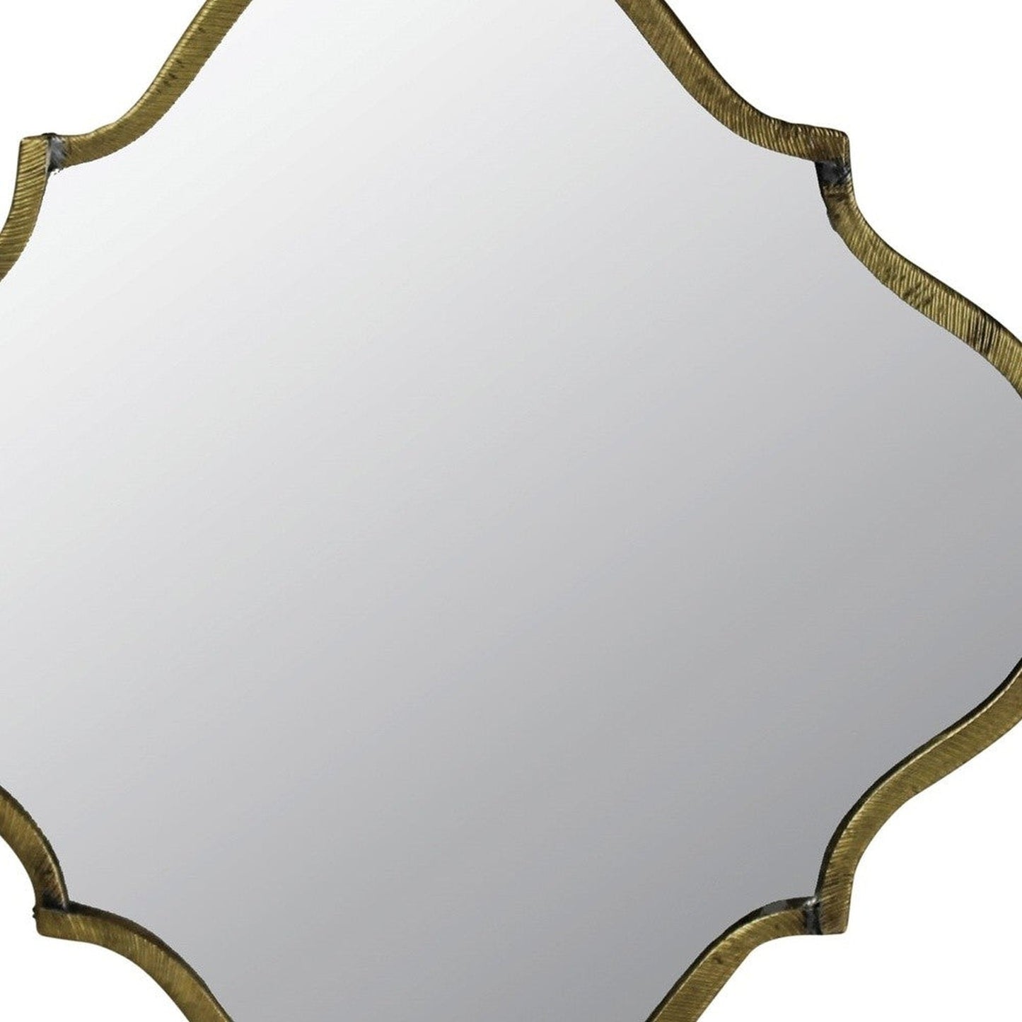 HomeRoots Gold Motif Wall Mirror