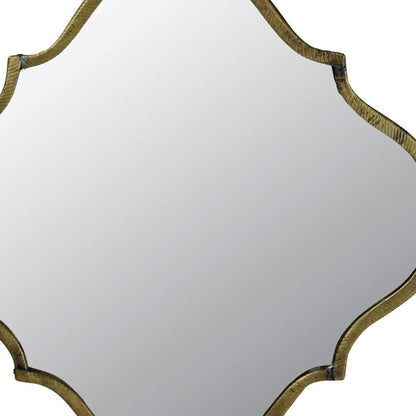 HomeRoots Gold Motif Wall Mirror