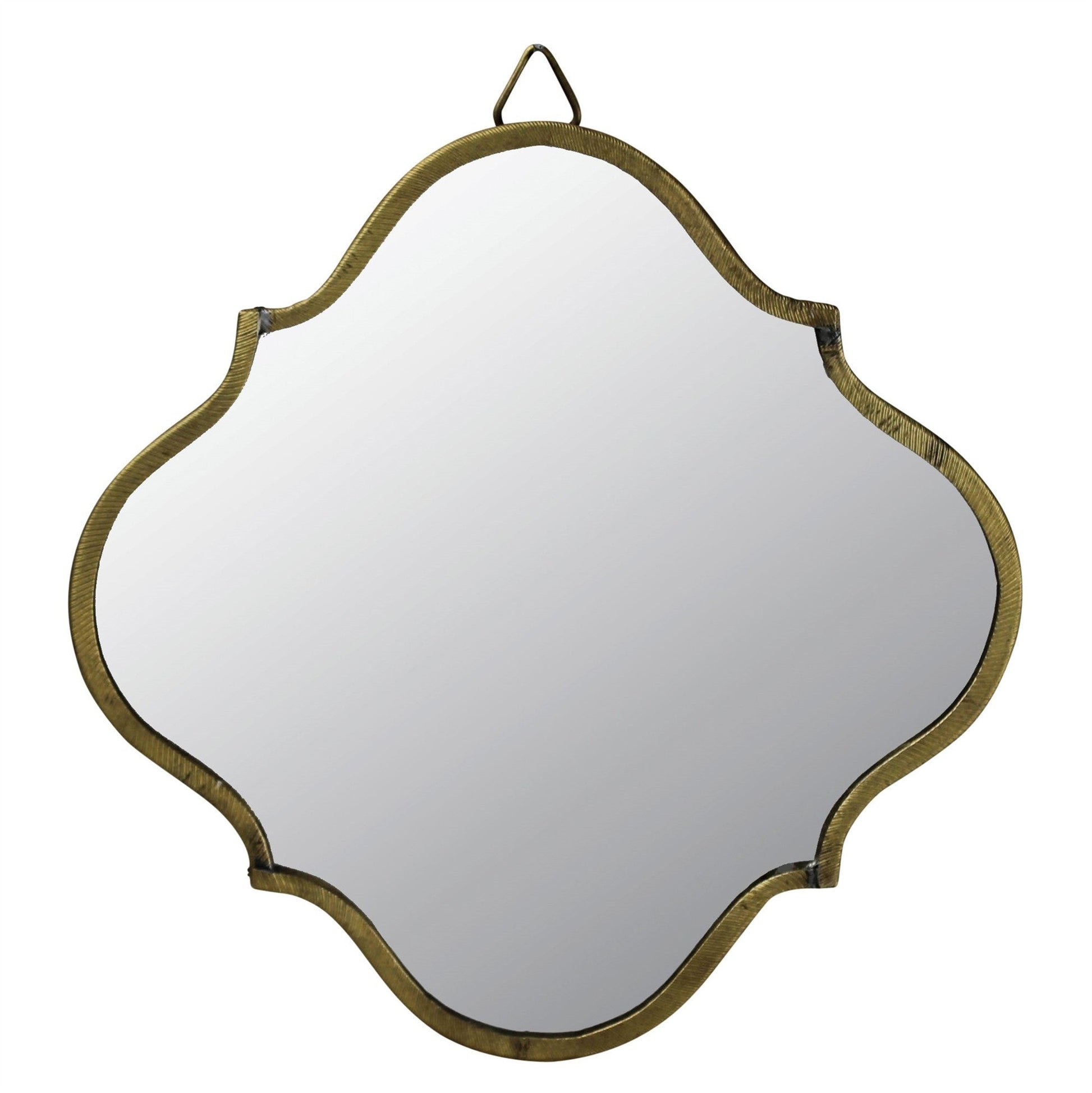 HomeRoots Gold Motif Wall Mirror
