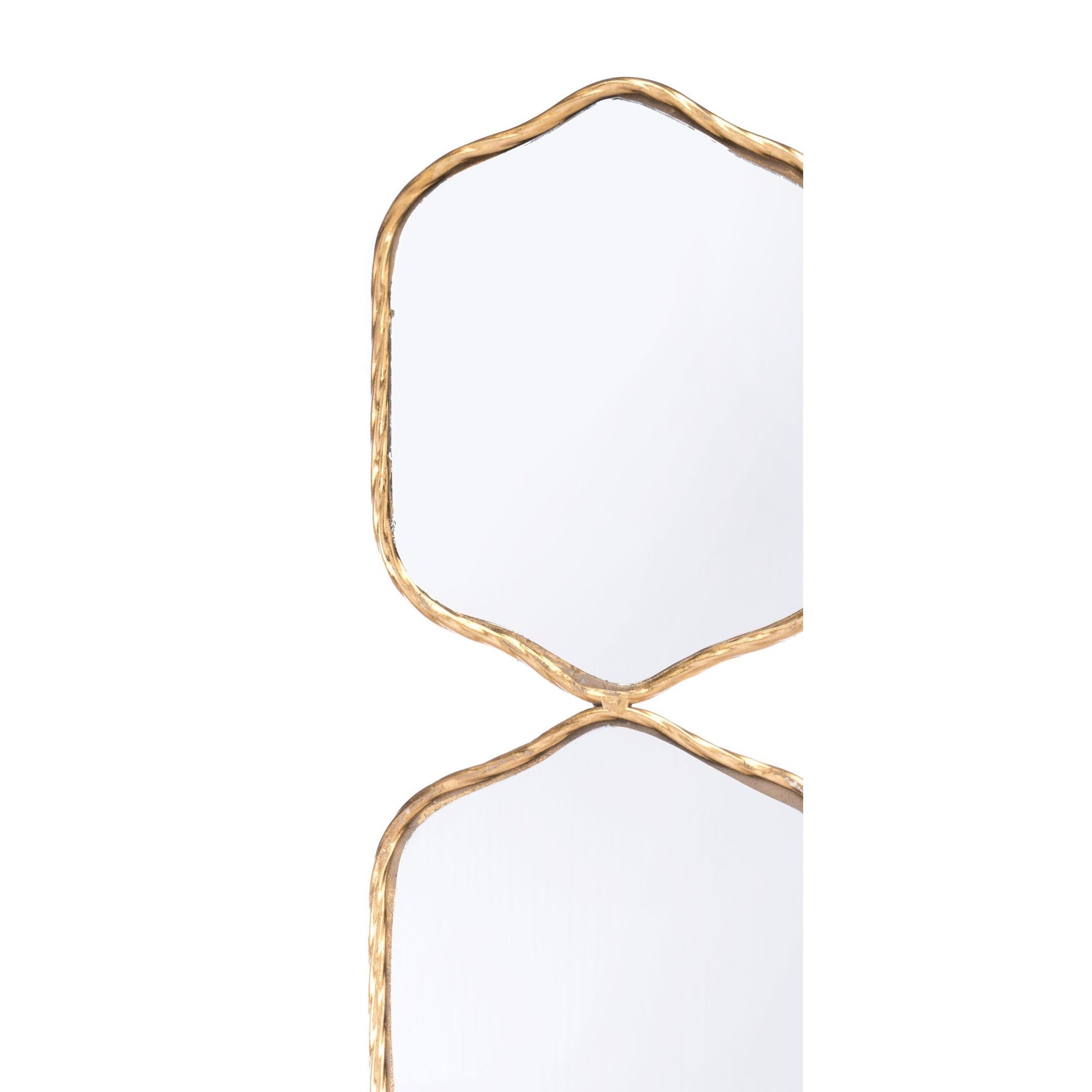 HomeRoots Gold Quad Geo Mirror