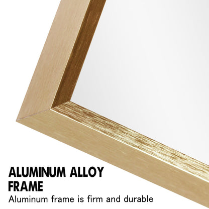 HomeRoots Gold Rectangular Wall Mirror