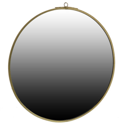 HomeRoots Gold Round Wall Mirror