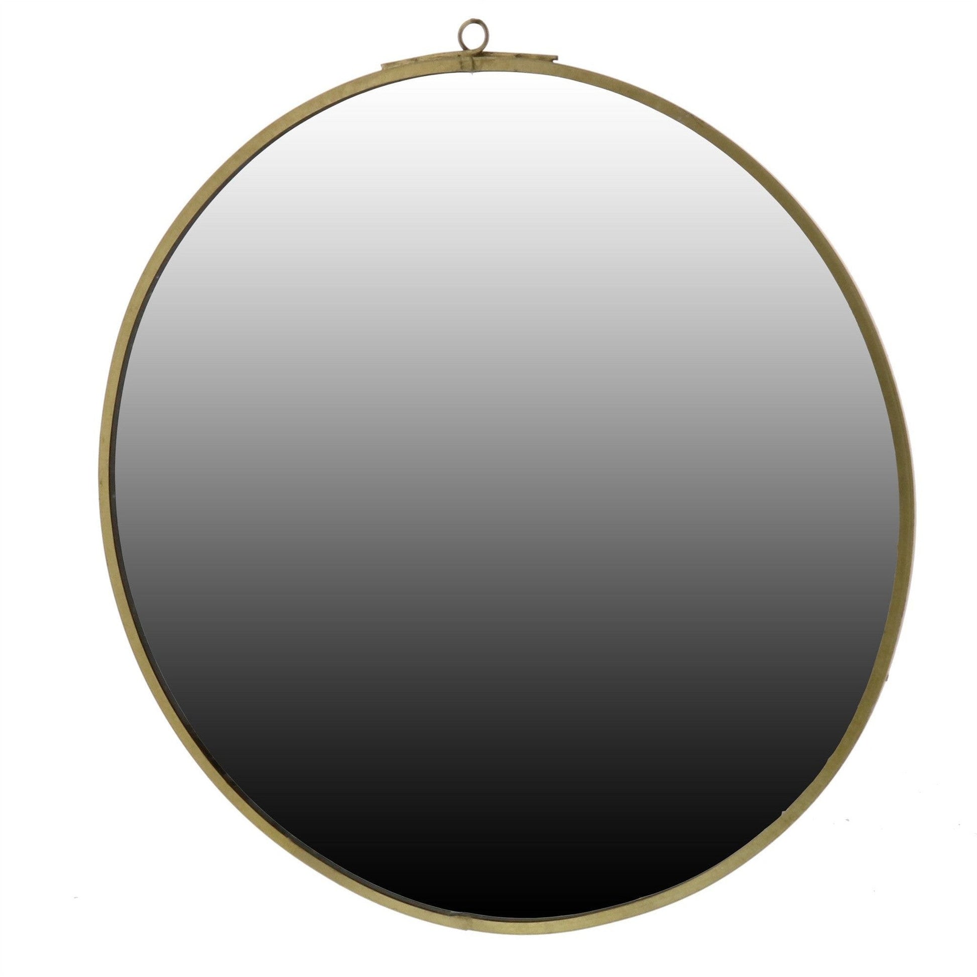 HomeRoots Gold Round Wall Mirror