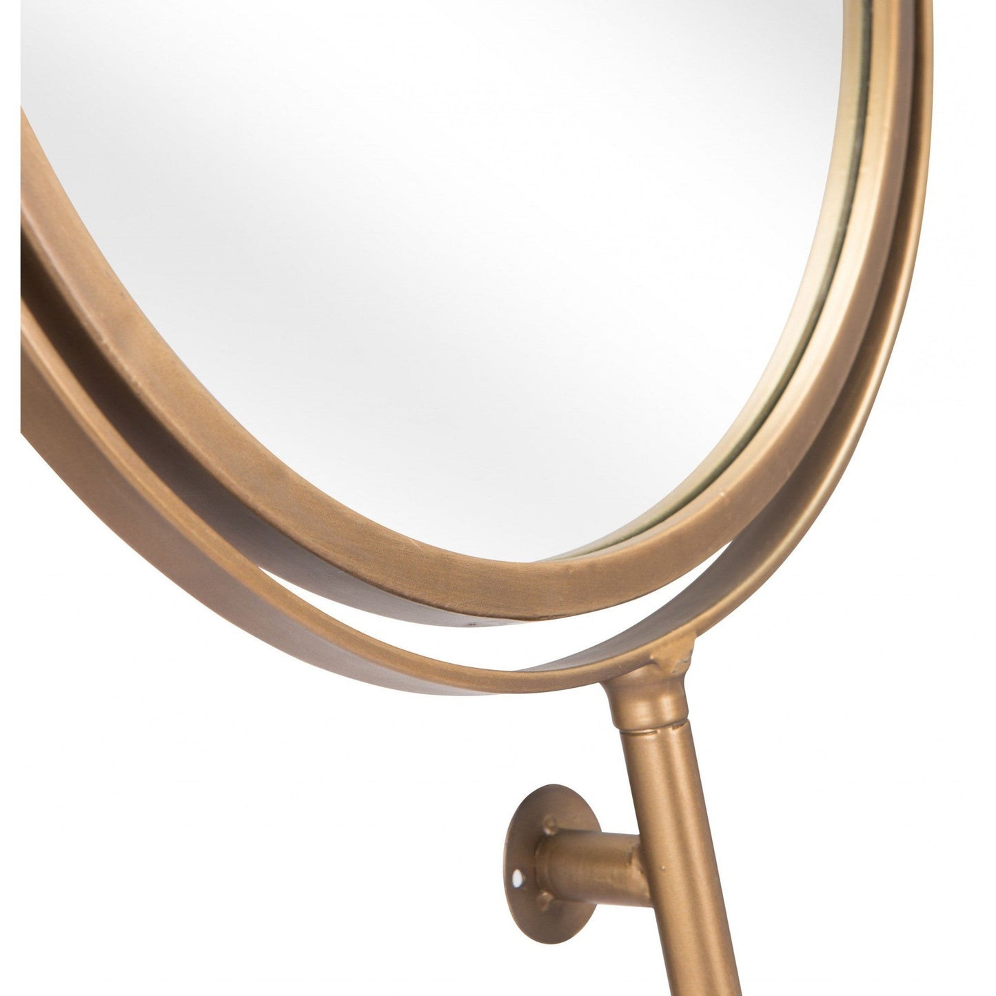 HomeRoots Gold Round Wall Mount Mirror
