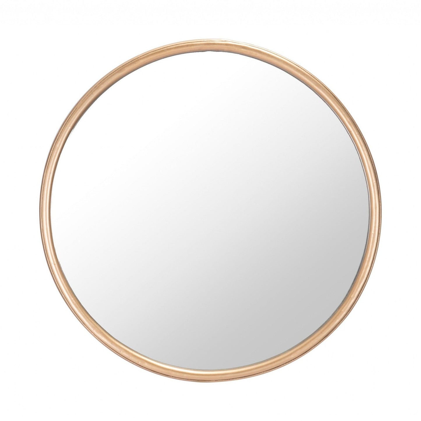 HomeRoots Gold Thick Border Round Mirror