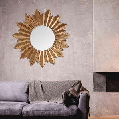 HomeRoots Golden Sun Accent Mirror