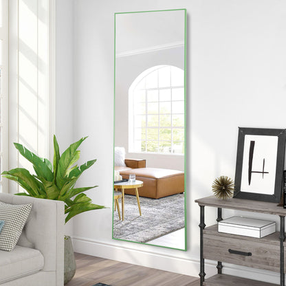 HomeRoots Green Framed Wall Mirror