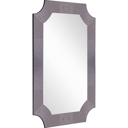 HomeRoots Grey Antiqued Framed Mirror