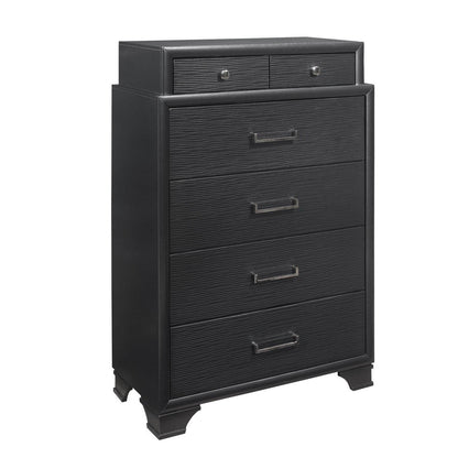 HomeRoots Grey Cabinet With 6 Drawers