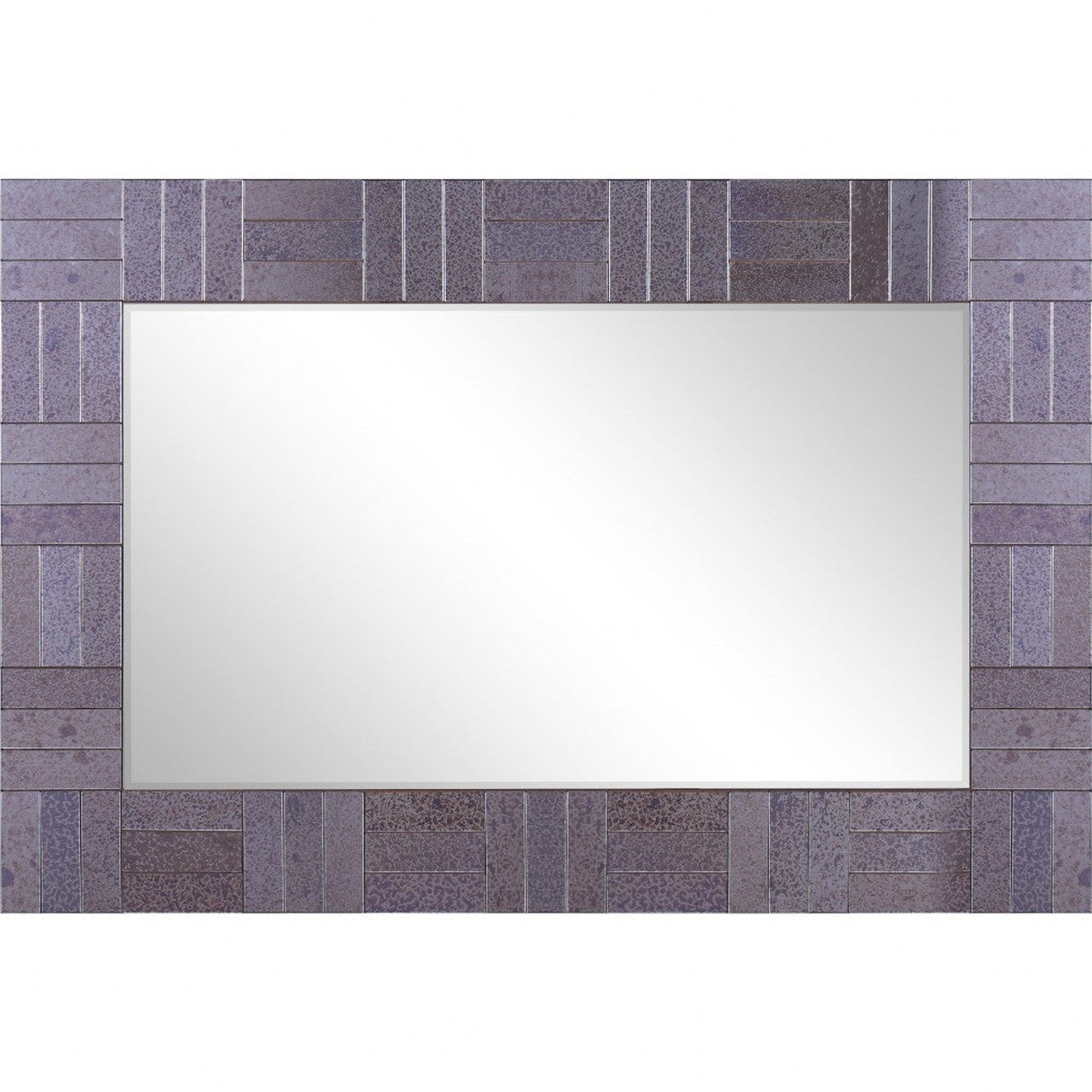 HomeRoots Grey Rectangular Mirror
